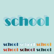 Flat design school N12