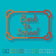 Flat design school N14