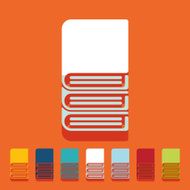Flat design book N14