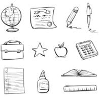 Cartoon Education Icons