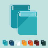 Flat design book N15