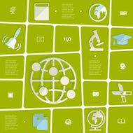 Education flat infographic N67