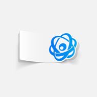 realistic design element atom N50