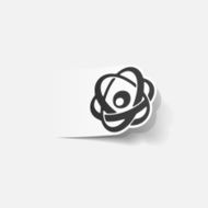 realistic design element atom N51