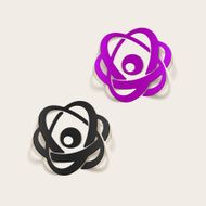 realistic design element atom N55