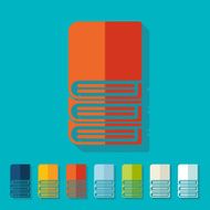 Flat design book N19