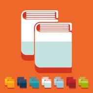 Flat design book N20