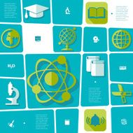 Education flat infographic N77