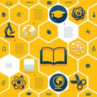 Education flat infographic N79