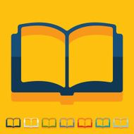 Flat design book N28