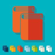 Flat design book N30