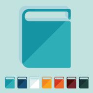 Flat design book N32