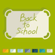 Flat design school N25