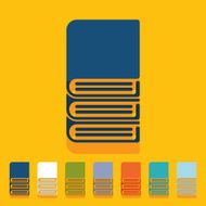 Flat design book N35