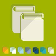 Flat design book N36