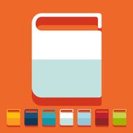 Flat design book N38
