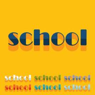 Flat design school N26