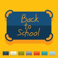 Flat design school N27