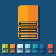 Flat design book N39