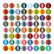 Flat design ruler N14