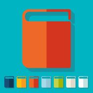 Flat design book N41