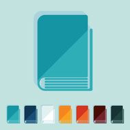 Flat design book N42