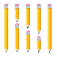 Set of plain encils