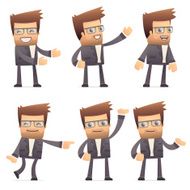 set of director character in different poses N2