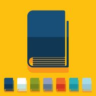 Flat design book N49