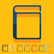 Flat design book N52