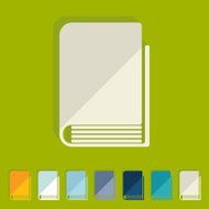 Flat design book N53