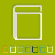 Flat design book N58