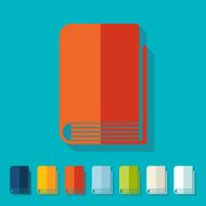 Flat design book N59