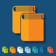 Flat design book N61