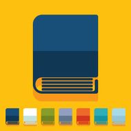 Flat design book N62