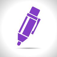 Vector pen icon Eps10 N5