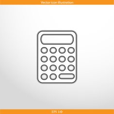 Vector calculator web icon N2