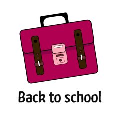 pink school's bag