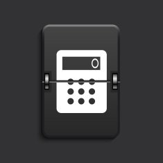 vector modern scoreboard black icon N6