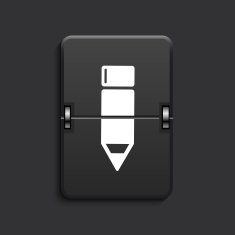 vector modern scoreboard black icon N7