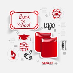 Education sticker infographic N16