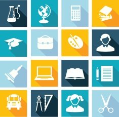 Education icons N115