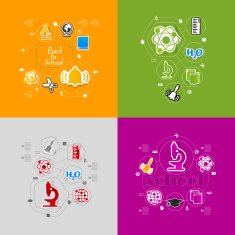 Education sticker infographic N22