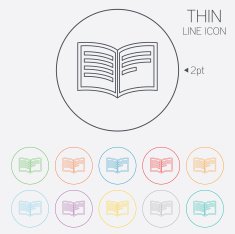 Book sign icon Open book symbol N9
