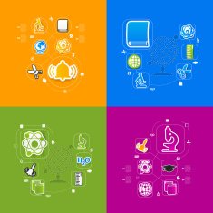 Education sticker infographic N30
