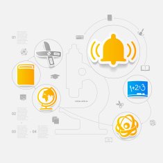 Education sticker infographic N48