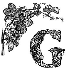grapes letter G