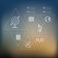 education infographic with unfocused background N38