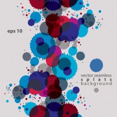 Artistic colorful abstract dirty ink template transparent