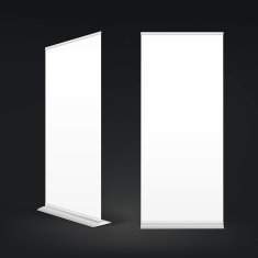 blank roll up banners set